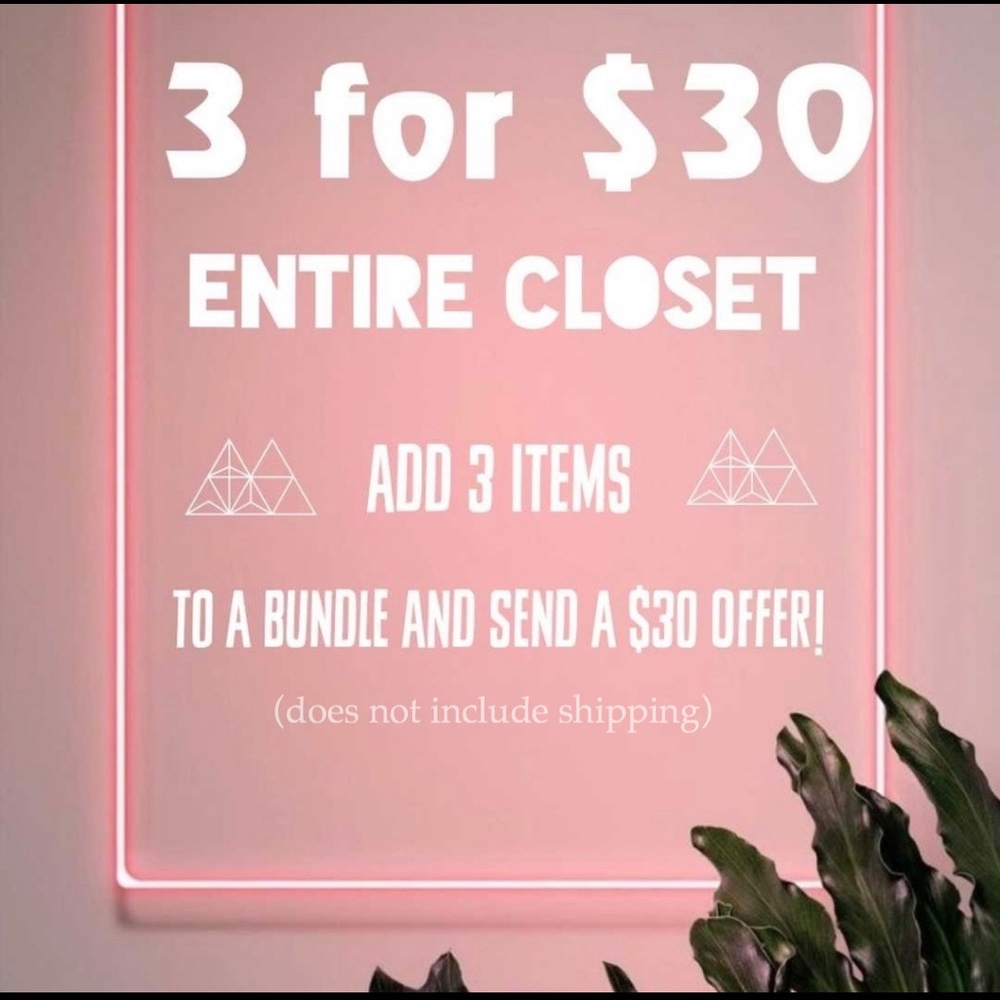 3 for $30